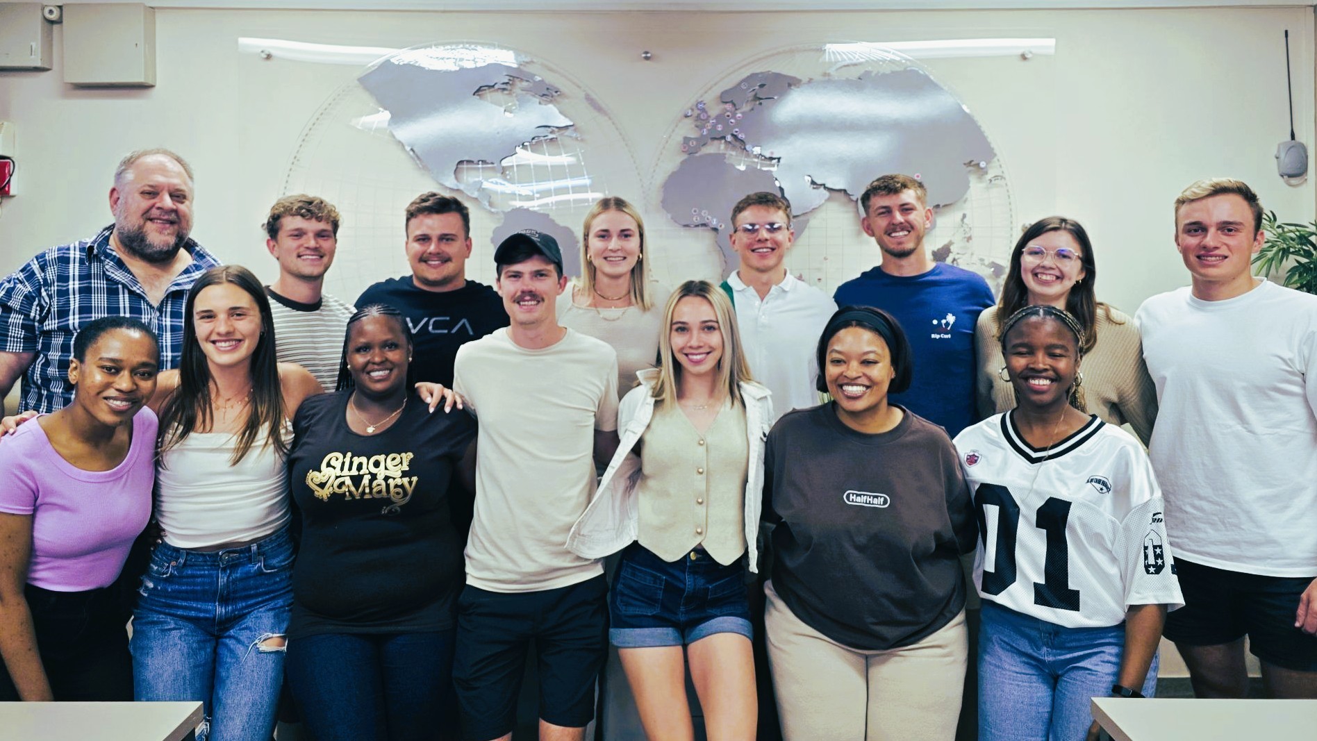 Prof Henri Bezuidenhout bids farewell to his Honours class of 2025.