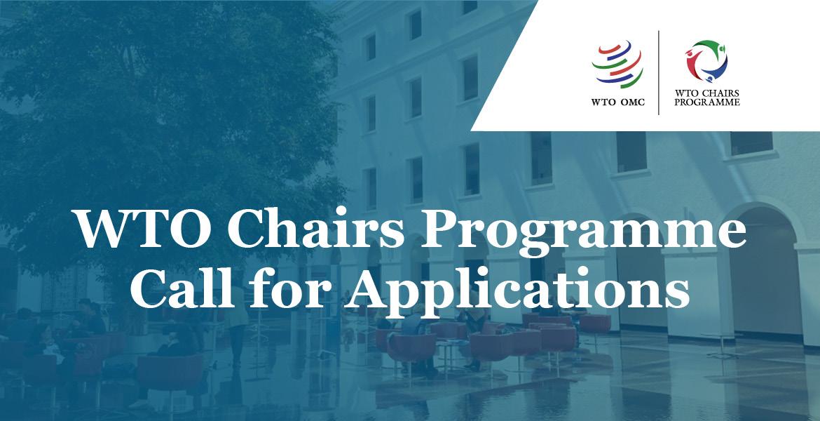 WTO Chairs Programme issues a call for applications